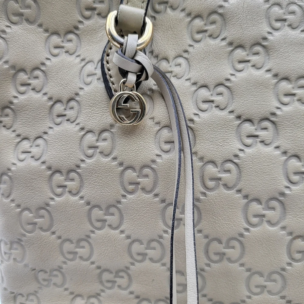 GUCCI MEDIUM GUCCISSIMA BREE FOLD OVER TOP HANDLE TOTE SATCHEL,,Authentic.. - Picture 6 of 16